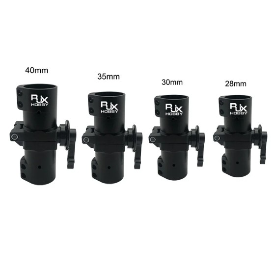 Wholesale Price RJX Aluminium 28mm 30mm 35mm 40mm Tube Drone Arm Joint Folding Down Connector for Plant UAV Multicopter